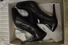 A pair of ladies L K Bennett high heel shoes size 38, boxed and unworn.