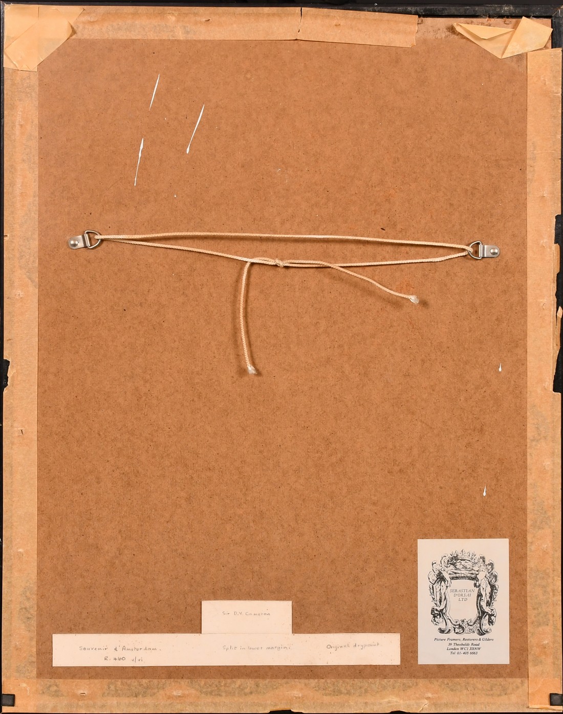 David Young Cameron (1865-1945), 'Souvenir d'Amsterdam', drypoint etching, signed in pencil, plate - Image 4 of 4