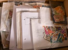 BRITISH COMMONWEALTH: A box of various stamps.