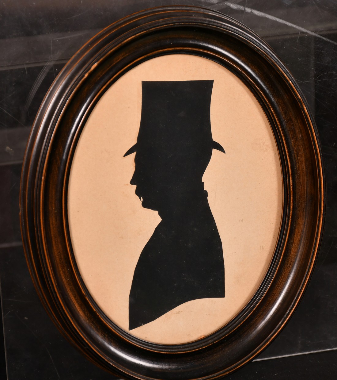 19th Century English School, a silhouette portrait thought to be Raoul C. F. Everard, 5" x 4" (12. - Image 2 of 3