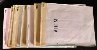 COMMONWEALTH STAMPS: ADEN 1903, CYPRUS 1955, CEYLON 1947, CAYMAN ISLANDS, BRITISH GUIANA 1966,