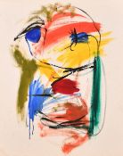 Jean Patricia Taprell Clark (1930-1973), an abstract figural composition, oil on canvas board, 24