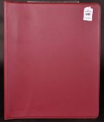 AN ALBUM OF UNUSED SINGLE AND GROUP BRITISH STAMPS.