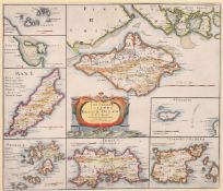 Robert Morden, late 17th/ early 18th Century engraved map, 'The Smaller Islands in the British