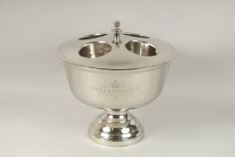 A FOUR BOTTLE MOET CHANDON CIRCULAR WINE COOLER. 36cms wide.