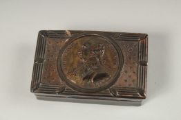A TORTOISESHELL SNUFF BOX 