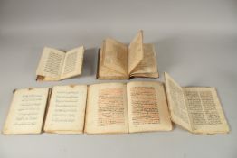 A COLLECTION OF FIVE OTTOMAN PRAYER BOOKS, (5).