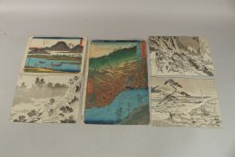 HIROSHIGE I UTAGAWA (1797-1858): FROM THE SERIES OF TOKAIDO ROAD AND THE VIEWS OF 60 ODD