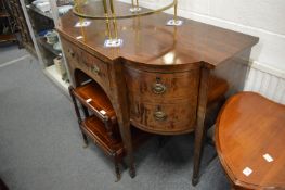 A Georgian style mahogany sideboard.