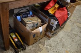 A quantity of tools and other items.