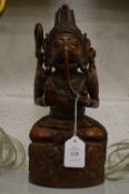 Indian carved hardwood figure.