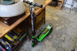 An electric scooter.