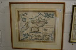 Robert Morden, a 17/18th century map, engraved, the smaller islands in a British Ocean.