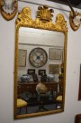 A good George II design gilt framed pier mirror.