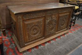 A large Continental 18th century coffer.