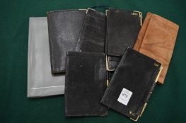 Various leather note cases etc.