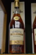 A boxed bottle of Rastignac XO cognac.