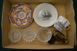 Decorative china and glass.