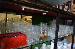 Large quantity of decorative and household glassware.