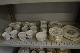 A comprehensive Royal Standard bone china mandarin pattern tea service.