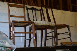 Various dining chairs.