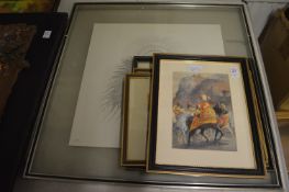 A group of various prints.