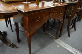 George III mahogany low boy.