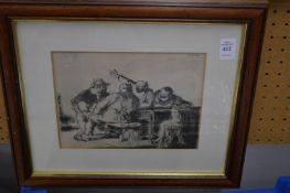 After Blampied, Tonnerre de Brest, print.