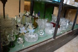 A large quantity of decorative and household glassware.
