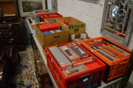A large quantity of Hornby Triang and other OO gauge railway with numerous accessories.