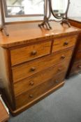 A good 19th century mahogany straight front chest of drawers.