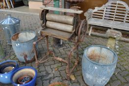 An old mangle.