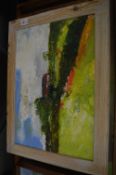 Vincent Black, a collection of four modern landscape paintings.