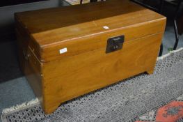 A Chinese camphor wood coffer.