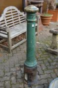 An old cast iron bollard.