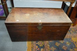 Large 19th century camphor wood coffer.
