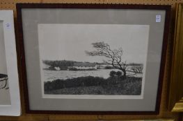 Francis Kelly, Welsh landscape, limited edition engraving.