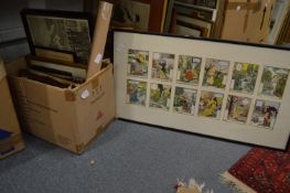 A group of paintings, prints etc.