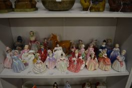 A large quantity of Royal Doulton and other collectable figures.