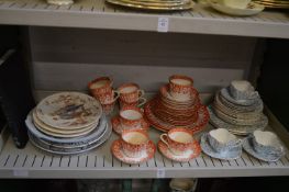 Various part tea services and other decorative china.