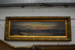 Channel Islands School, circa 1900, a view of Elizabeth Castle, St. Helier, Jersey, oil on canvas,