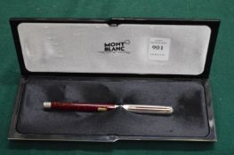 A Mont Blanc ballpoint pen with original box.