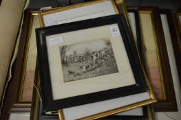 Various engravings, prints etc.