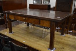 A small French oak coffee table.
