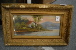 A small group of paintings and prints.