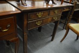 George III mahogany lowboy.