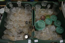A quantity of glassware.