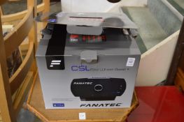 A CSL Elite wheel base for a Playstation 4, boxed, unused.