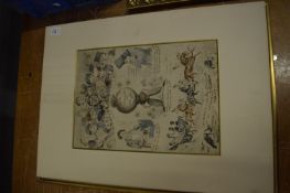 Circle of John Tenniel, a collection of three ink and watercolour cartoons depicting elections,