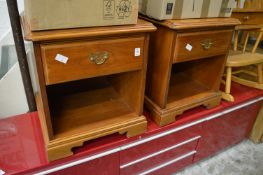 A pair of bedside tables.